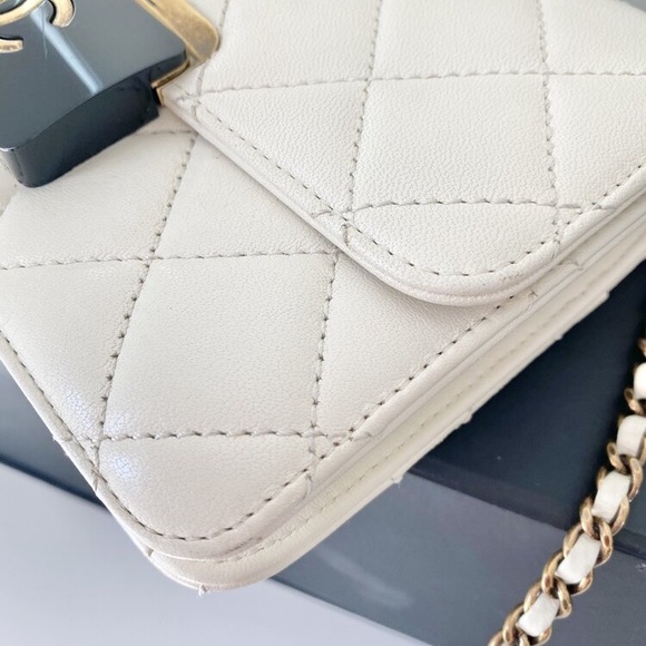 ❌SOLD❌Chanel Sheepskin Mini Beauty Lock Flap Bag - Picture 10 of 16